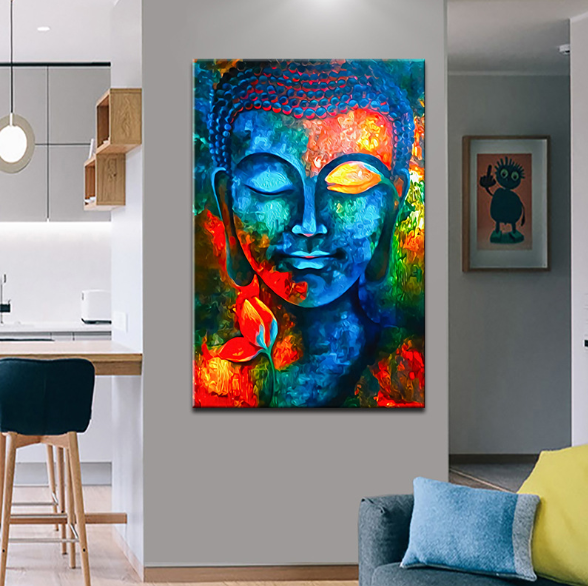 God Buddha Wall Art Canvas Modern Buddha Canvas Art Paintings On The Wall Canvas Pictures Buddhism Posters Wall Decor