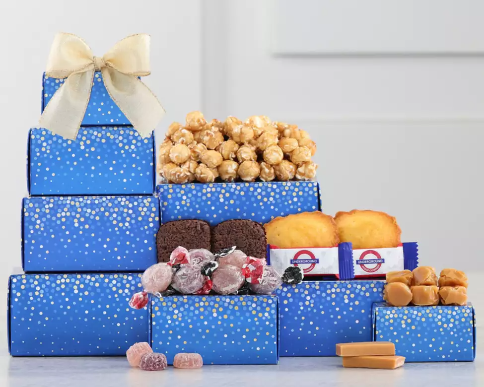Brownie, Cake and Sweets Gift Tower