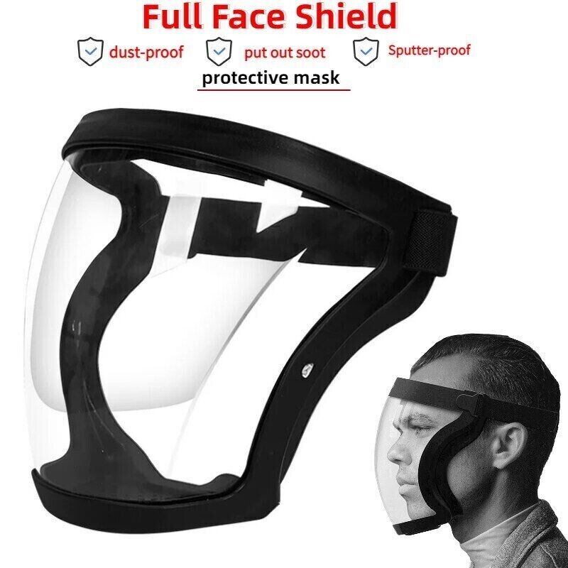 Full Face Super Protective Mask Anti-fog Shield Safety Transparent Head Cover Image