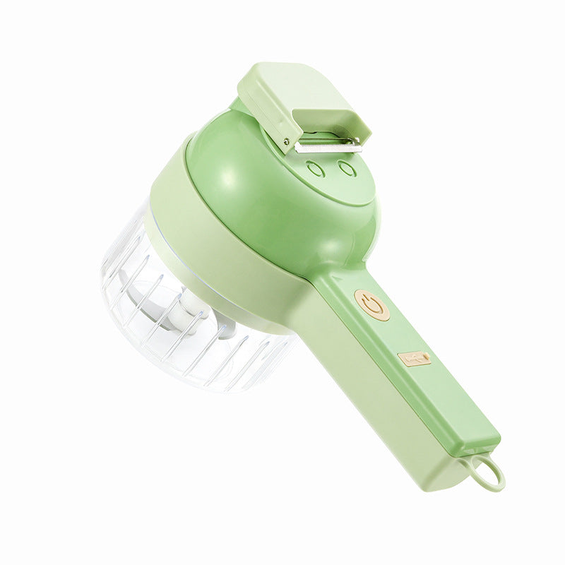 Multifunctional Electric Vegetable Slicer Kitchen Fruit Salad Cutter Carrot Potato Chopper Cutting Machine Stainless Steel Blade Image