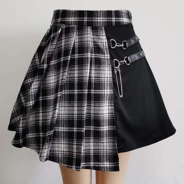 Gothic Pleated Short Skirt Skirt Women Image