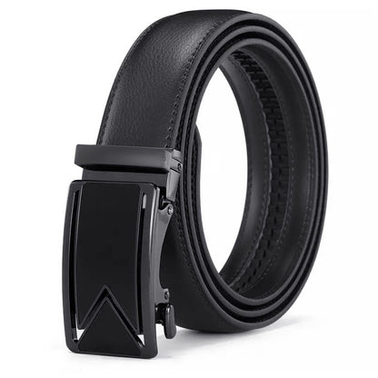 Microfiber Leather Mens Ratchet Belt Belts For Men Adjustable Automatic Buckle