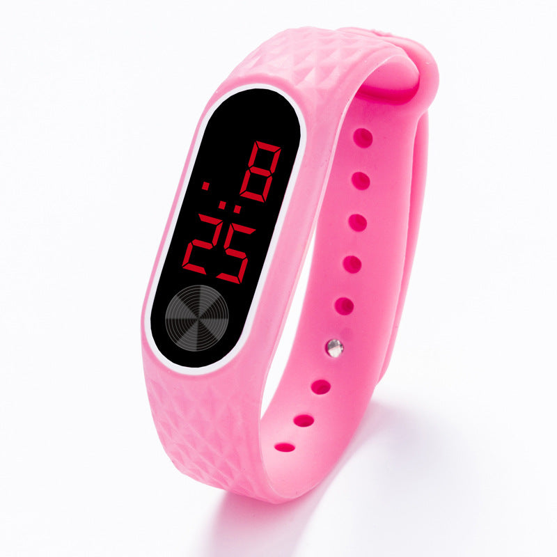 Silicone Children's LED Red And White Light Watch Image