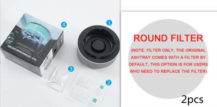 Smoke Removal Air Purification Ashtray Anion Purification Practical Automatic Purifier Ashtray Portable Gadgets For Car Ashtray Image
