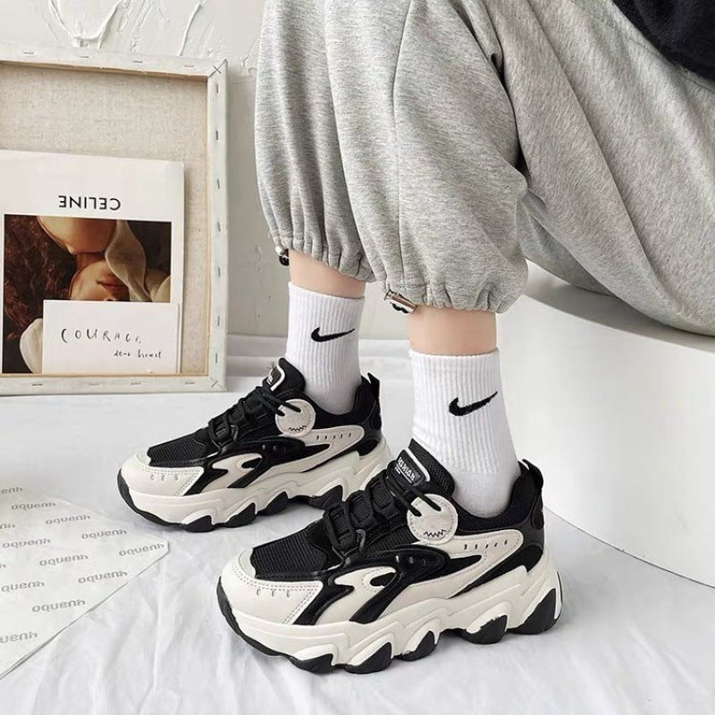 Autumn And Winter New Women's Colorblock Sneakers Image