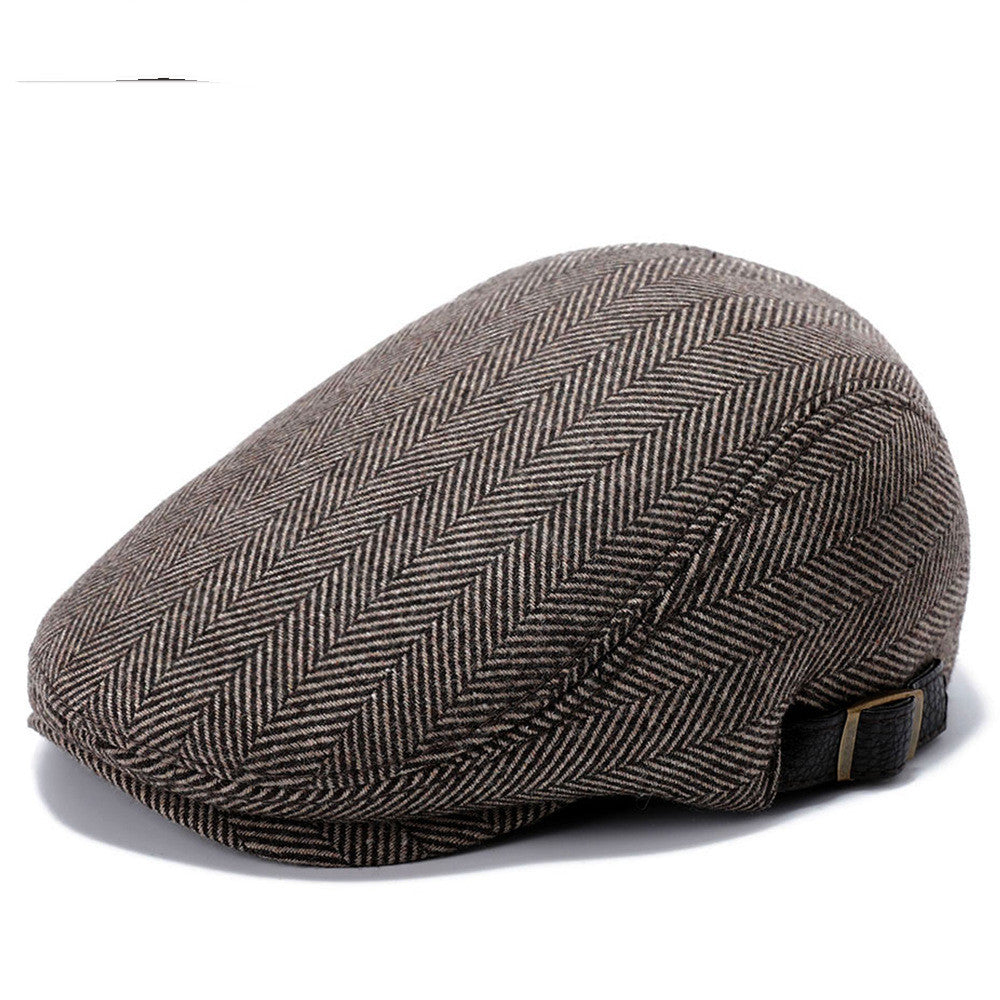 Outdoor Autumn And Winter Woolen Hat Men's Beret Image