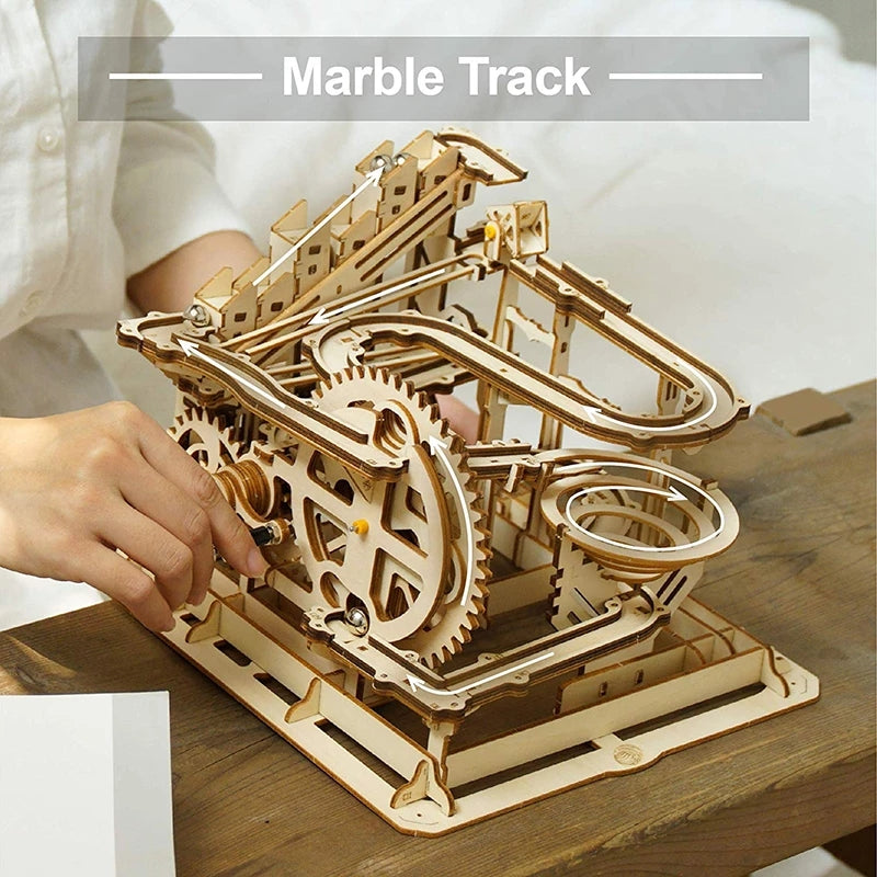 3D DIY Wooden Puzzle Roller Coaster Children's Toys Image