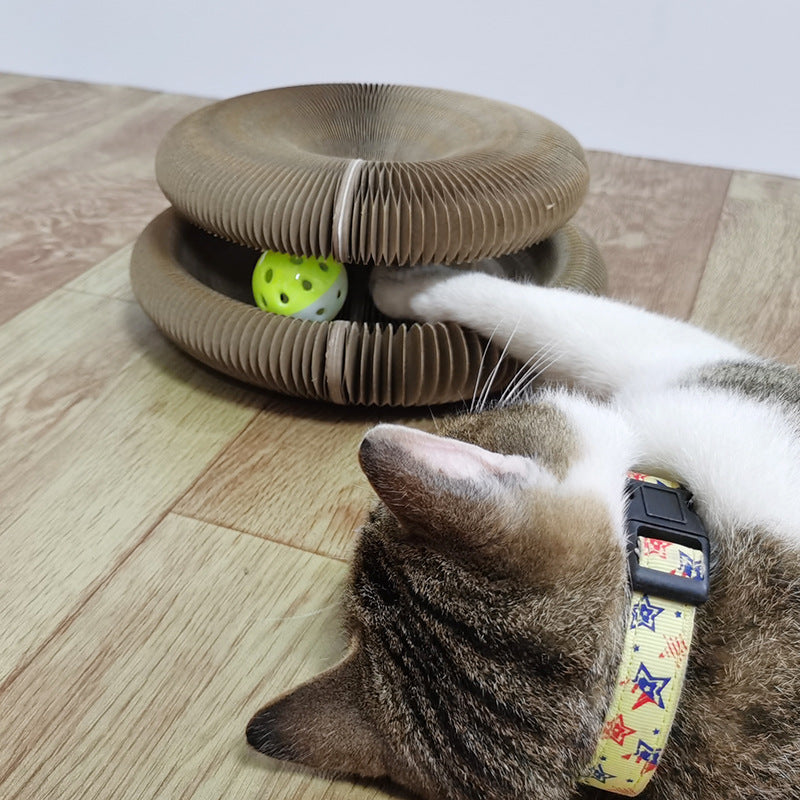 Magic Organ Cat Scratchers 2 In 1 Funny Shaped Cat Scratching Board Foldable Convenient Recyclable Durable Cat Scratcher Image