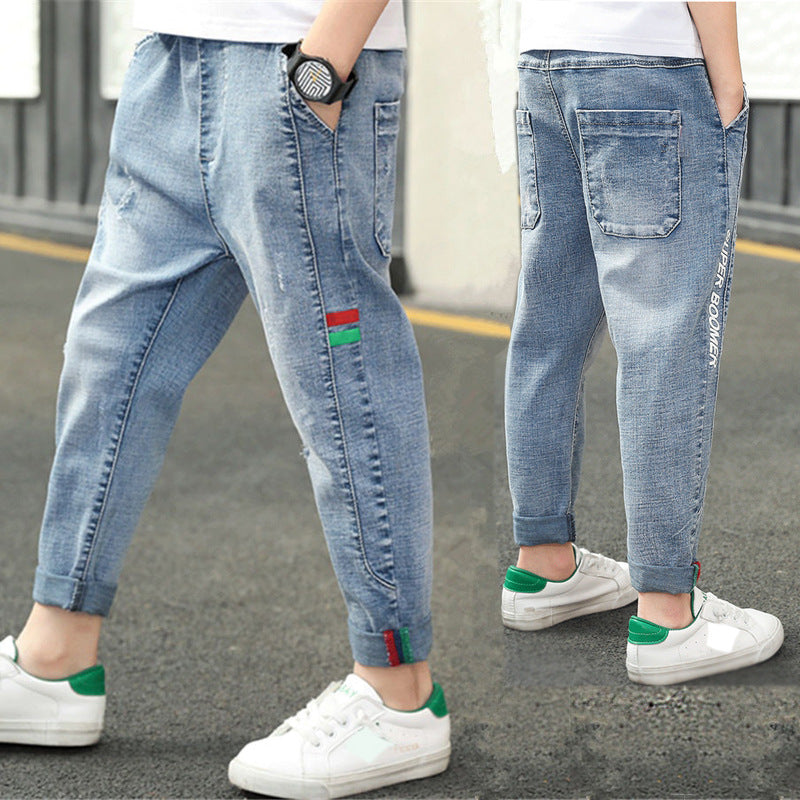 CUHK Kids' Fashion Straight Casual Pants Image