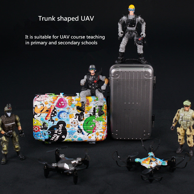 New Luggage Box Storage Box Folding Mini UAV Aerial Photography Remote Control Four Axis Children's Toys Drone Image