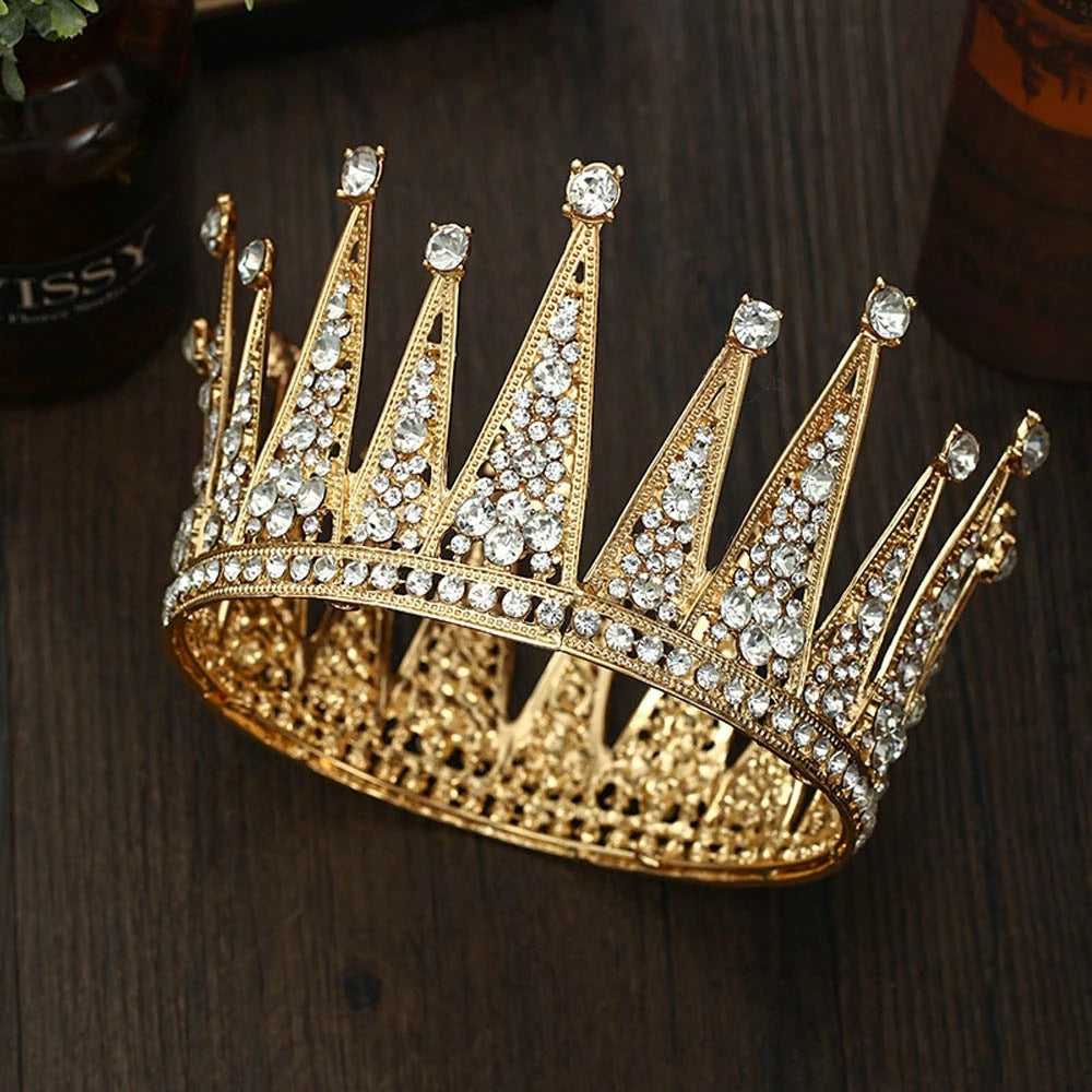 Fashion Bridal Hair Accessories Alloy Hollow Diamond Crown Image