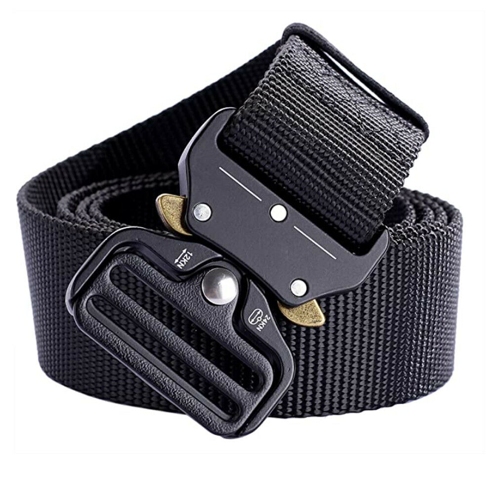 Military Tactical Belt Heavy Duty Security Guard Working Utility Nylon Waistband Image