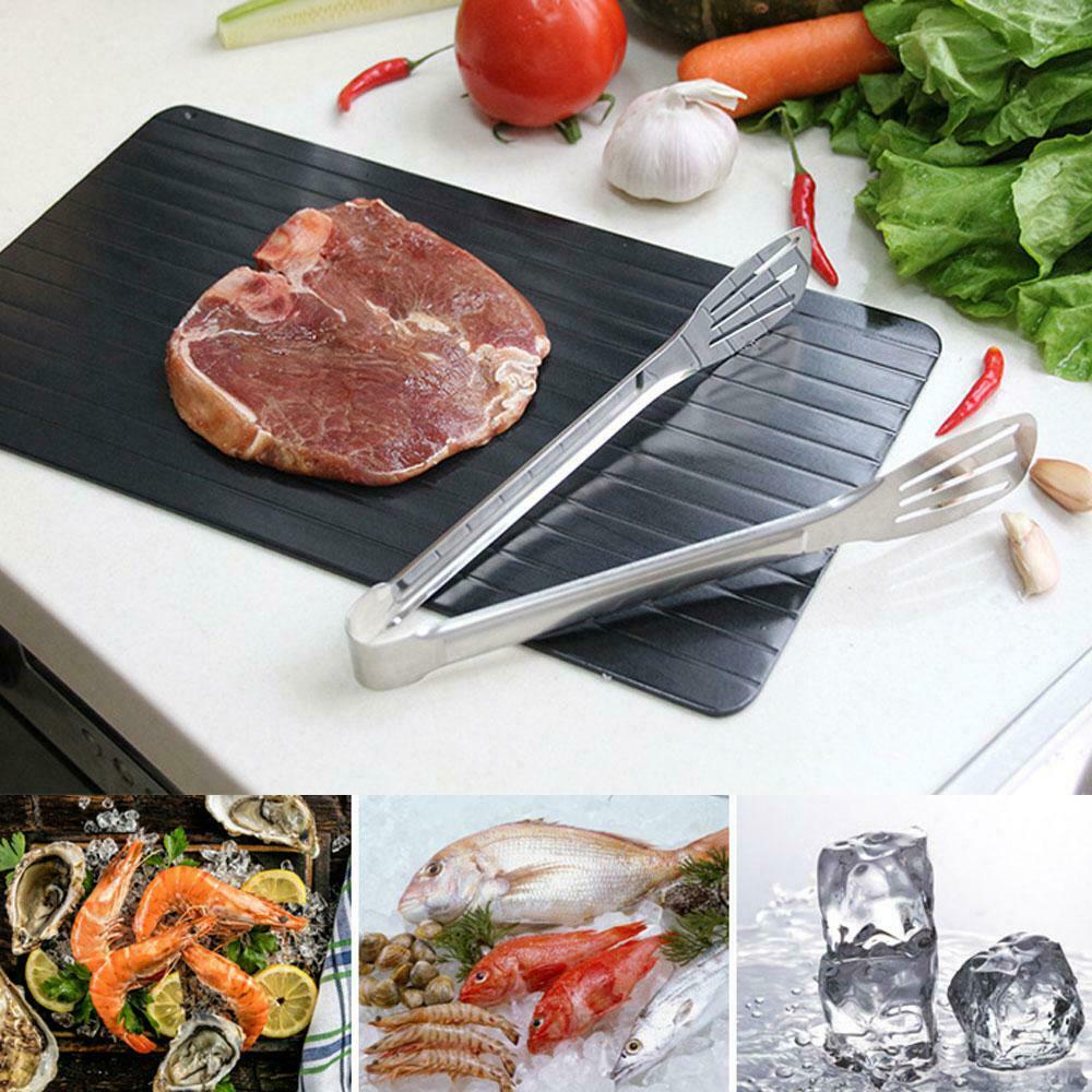 Fast Defrost Tray Fast Thaw Frozen Food Meat Fruit Quick Defrosting Plate Board Defrost Tray Thaw Master Kitchen Gadgets Image