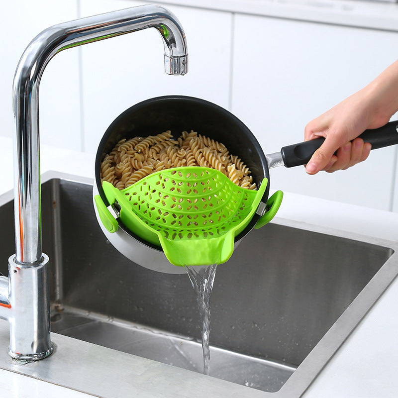 Kitchen Gadgets Silicone Pot Side Drain Stopper