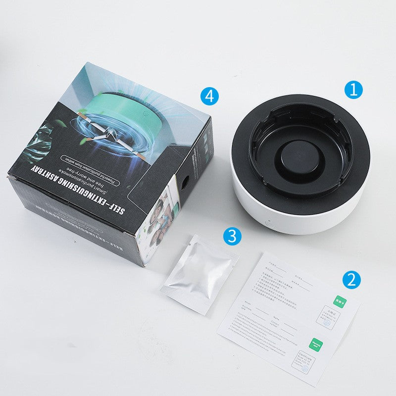Smoke Removal Air Purification Ashtray Anion Purification Practical Automatic Purifier Ashtray Portable Gadgets For Car Ashtray Image