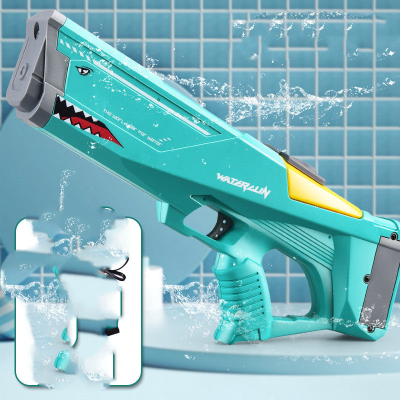 Automatic Electric Water Gun Toys Shark High Pressure Outdoor Summer Beach Toy Kids Adult Water Fight Pool Party Water Toy Image