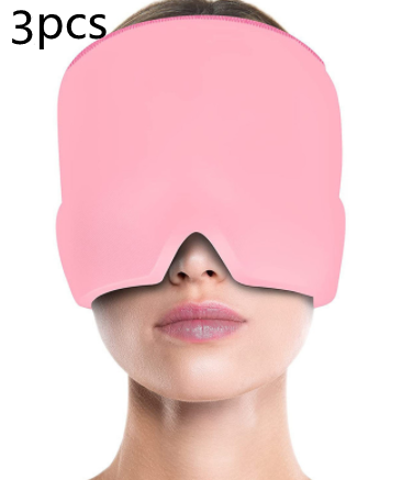 Ice Compress Headache Eye Mask Hat Relief For Migraines, Stress, And Tension Massage Tool Image