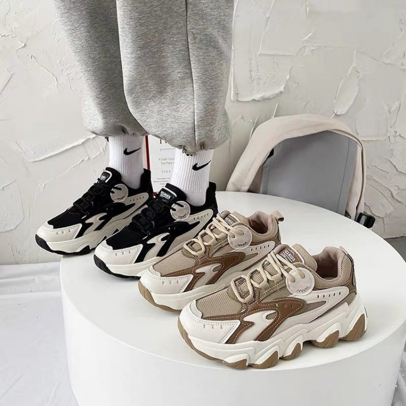 Autumn And Winter New Women's Colorblock Sneakers Image