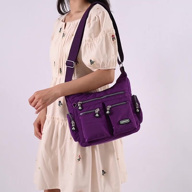 Women Shoulder Bags Multiple Pockets Waterproof Crossbody Bags Image