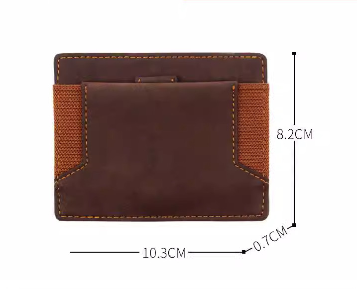 Leather Wallet Crazy Horse Leather Retro Image