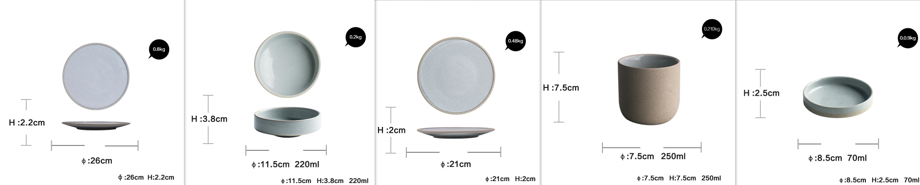 Household Dinner Plate, Flat Plate, Bowl And Plate Set Image