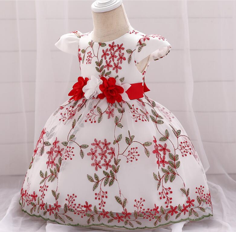 2021 summer children's clothing new baby birthday party wedding dress skirt girls fluffy dress Image