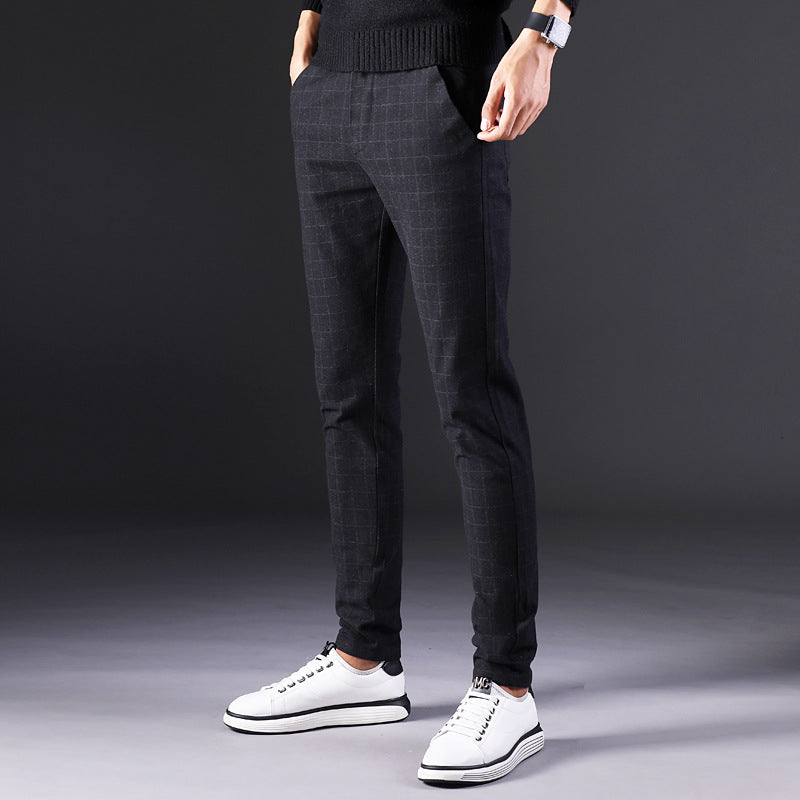 Slim straight trousers men Image