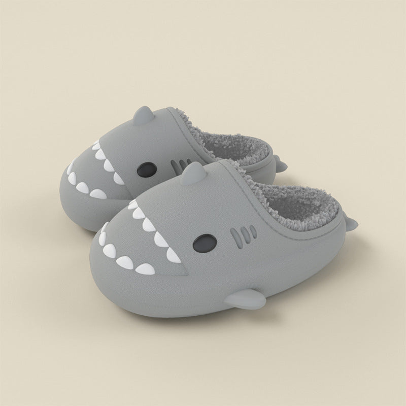 Shark Shoes For Child Cute Waterproof Warm Slippers Home Shoes Kids Image