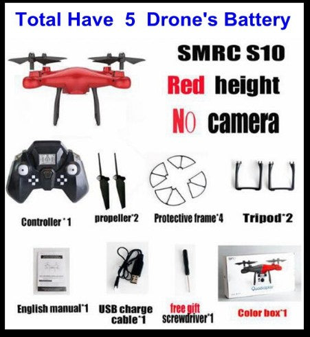 Sales Promotion WiFi 2MP Camera With S10 SMRC FPV Quadcopter Drone Helicopter UAV Micro Remote Control Toy RACER KIT Aircraft Image