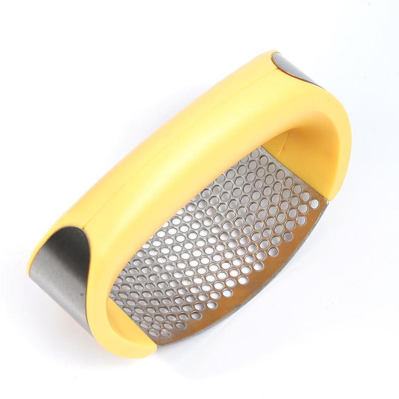 Stainless Steel Garlic Masher Garlic Press Household Manual Curve Fruit Vegetable Tools Kitchen Gadgets Image