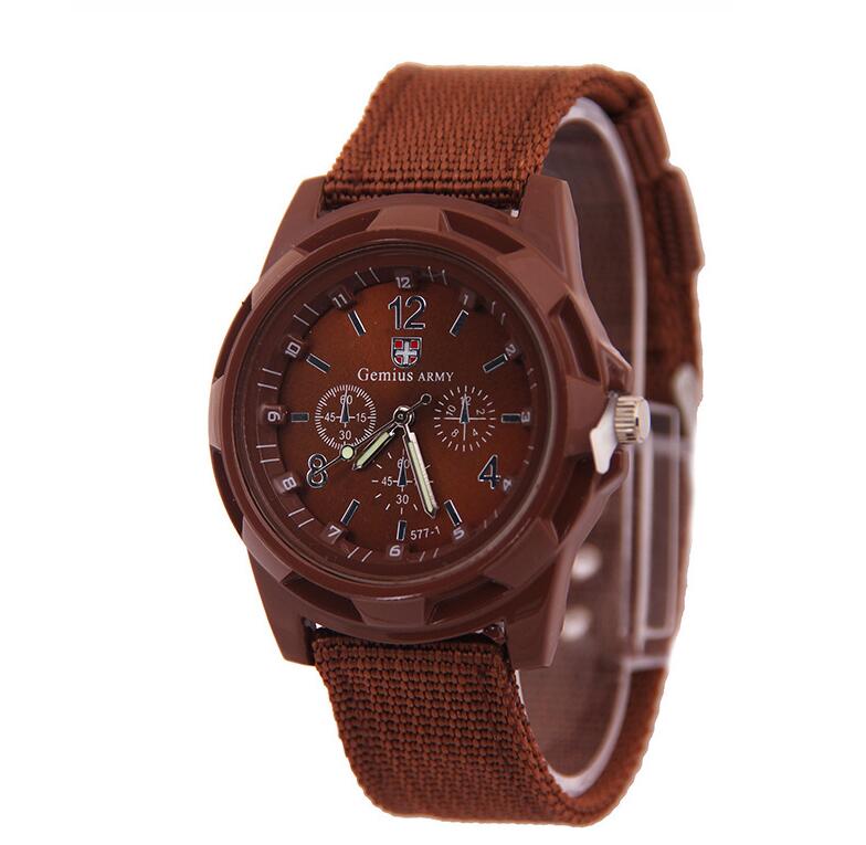 Cloth Belt Weaving Belt Military Watch Sea and Land Air Force Movement Quartz Military Watch Image