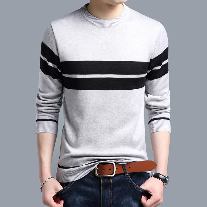 Men's Plush warm knit sweater Image