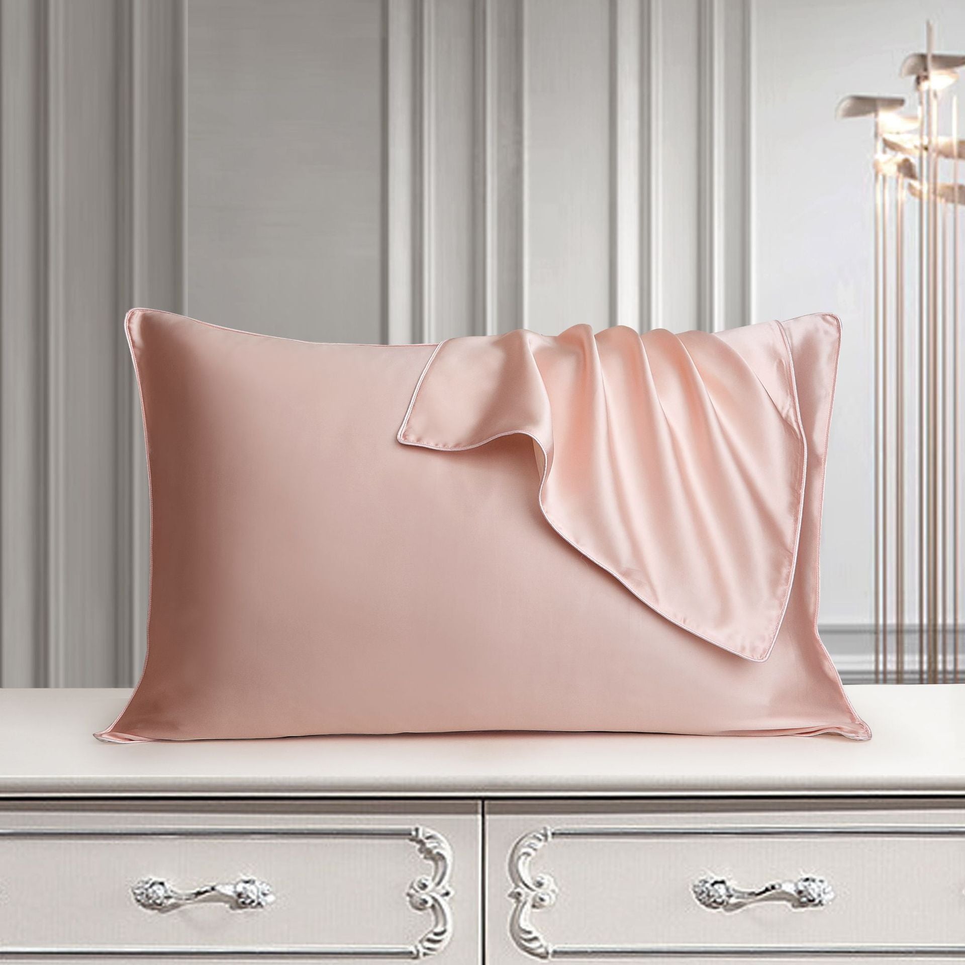 Silk Pillow Case Pure Silk Pillowcase Real Silk Pillowcase Natural Silk Pillowcase Image