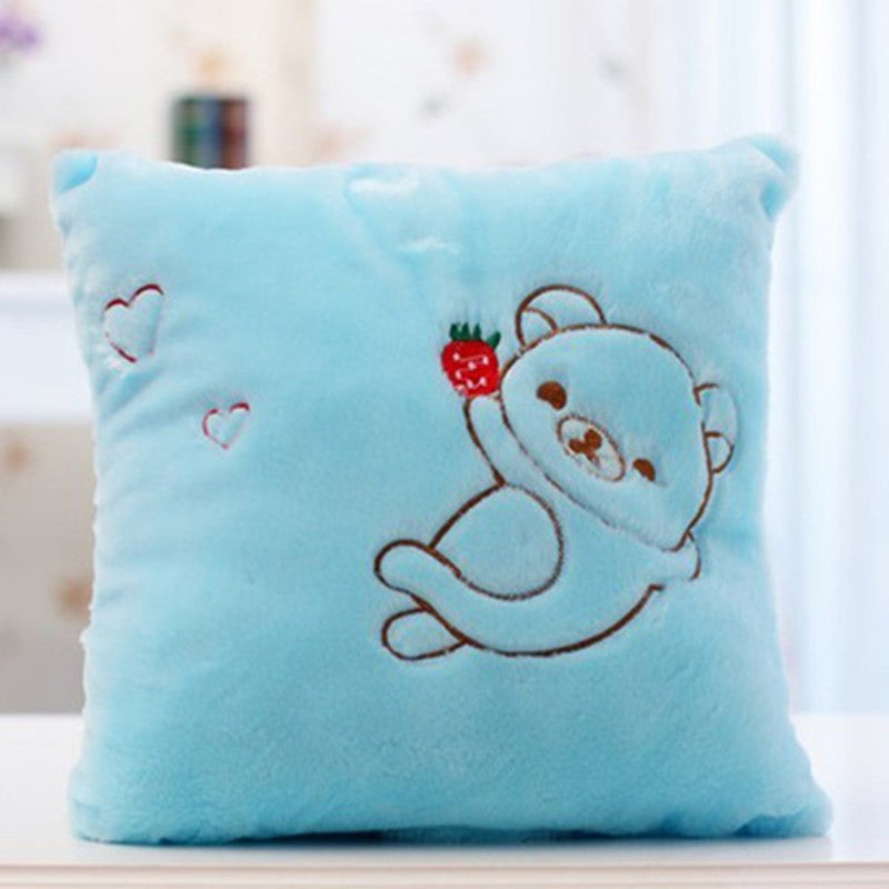 34CM Unique Toy Luminous Pillow Vivid Star Design LED Light Colorful Cushion Stars Plush Pillow Toys Gift For Kids Children Girl Image