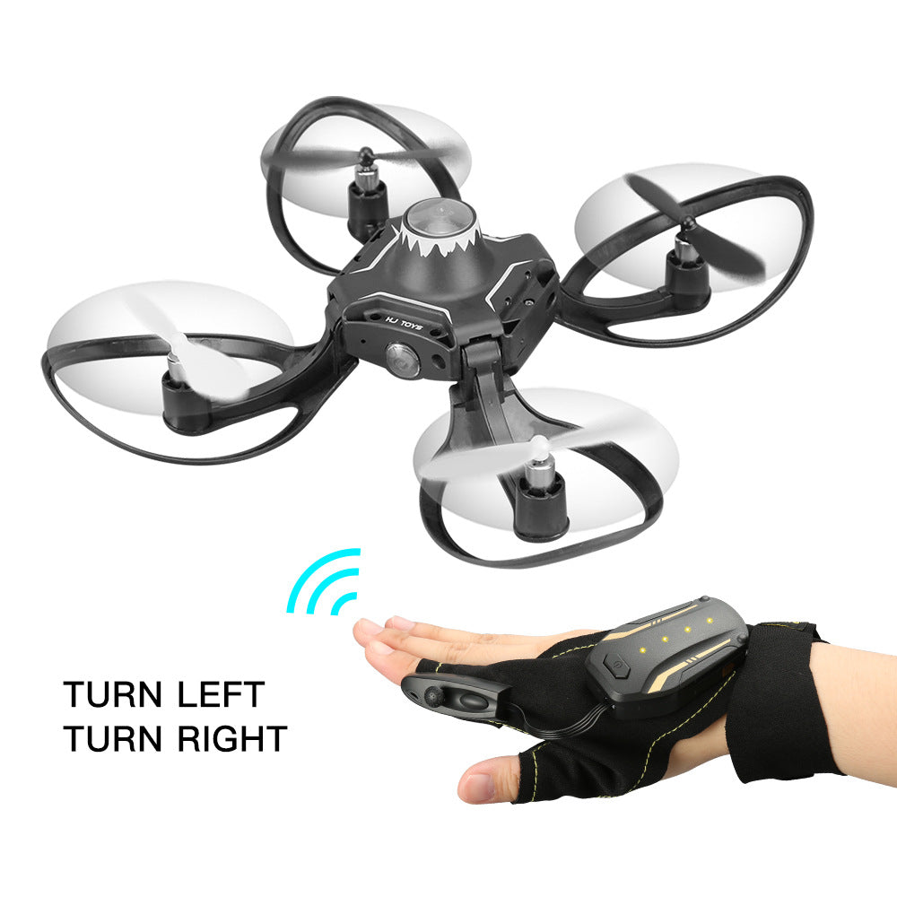 Folding Drone Gesture Control Aerial Photography Four-axis Body Sense Gravity Induction Remote Contro Image