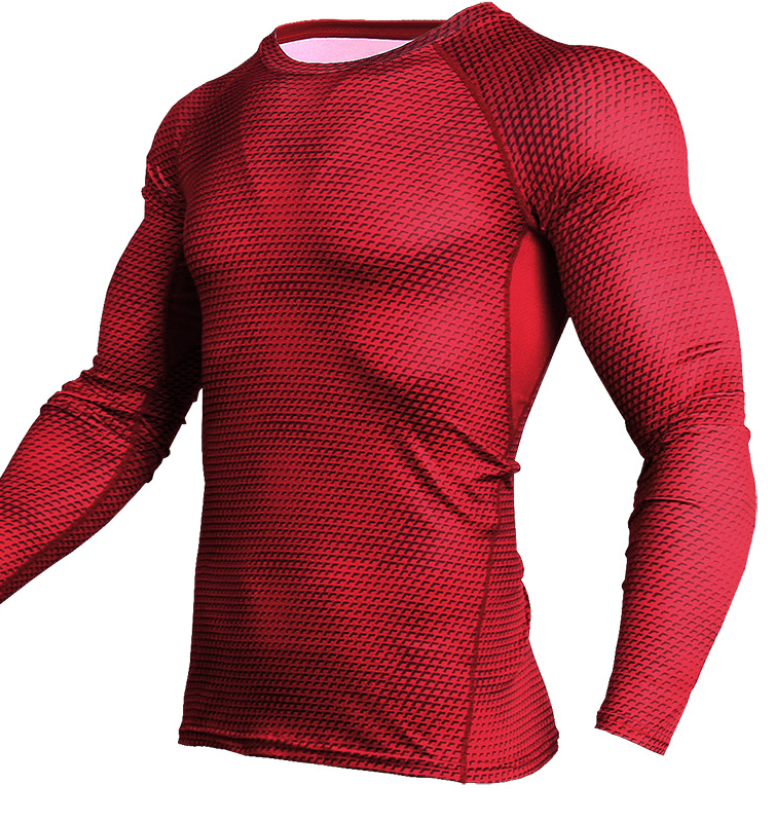 Compression Shirt Men Gym Running Shirt Quick Dry Breathable Fitness Sport Shirt Sportswear Training Sport Tight Rashguard Male Image