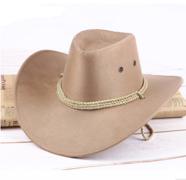 Summer men's sun hat, western cowboy hat, riding hat, camping, outdoor hat, hat, hat. Image