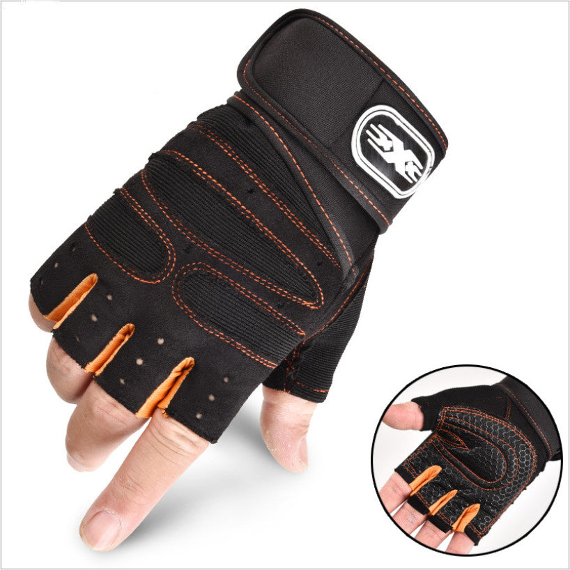 Cycling Gloves Half Finger Breathable Elastic Outdoor Bike Bicycle Riding Fitness Glove Accessories Image