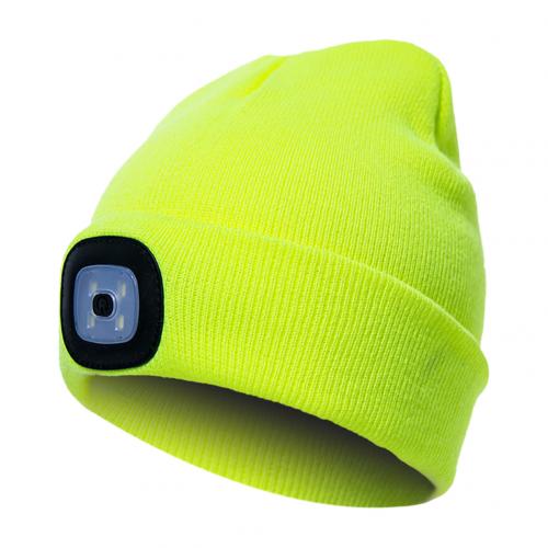 LED Knit Hat Button Cell Type Knitted Hat With Light Glowing Image