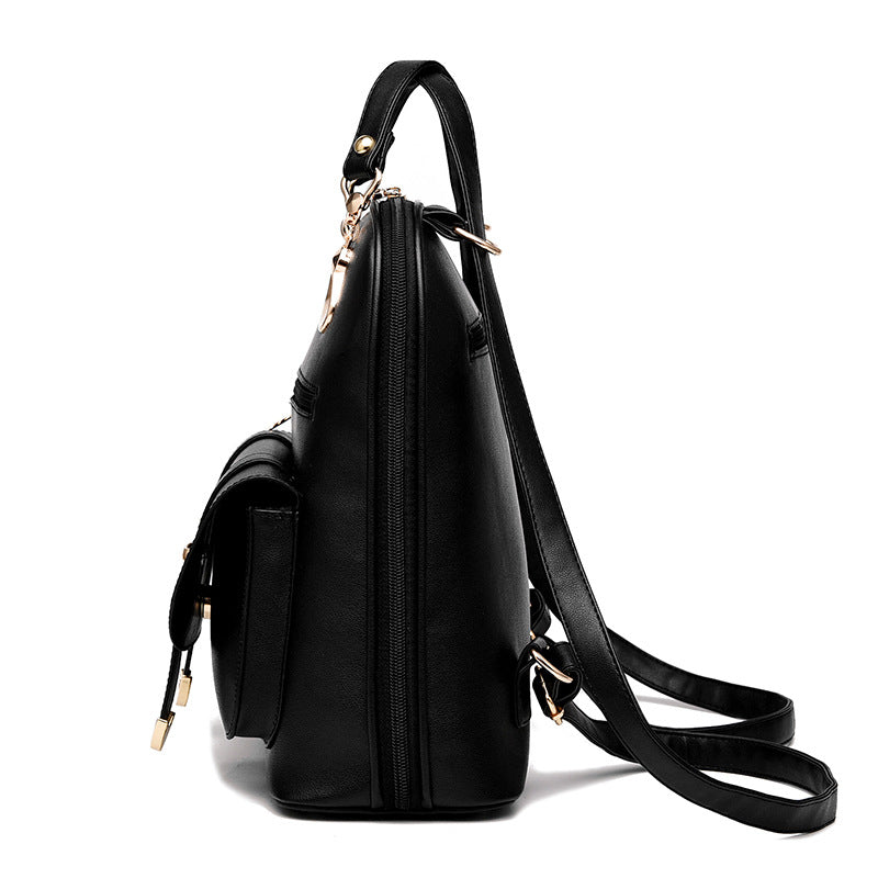 Female bag fashion PU leather dual-use backpack Image