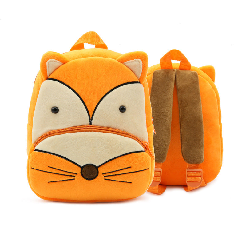 Cute Plush Backpacks Kindergarten Cartoon School Bags Children Animal Toys Bag Image