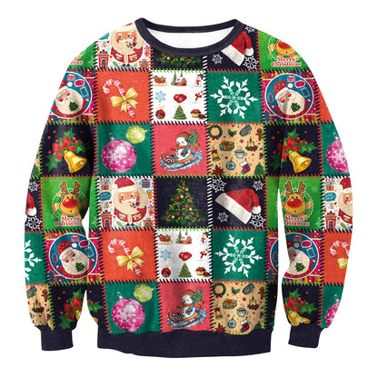 UGLY CHRISTMAS SWEATER Vacation Santa Elf Funny Womens Men Sweaters Tops Autumn Winter Clothing