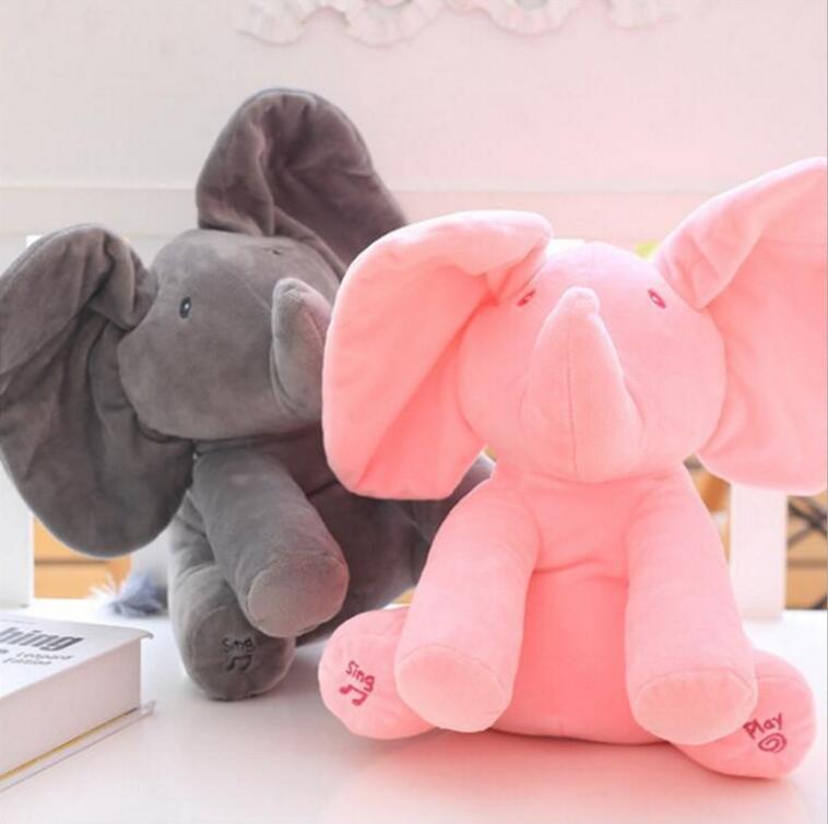 Peek-A-Boo Interactive Elephant Plush Toy Image