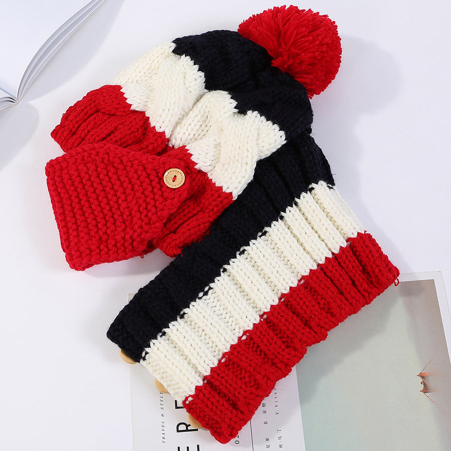 Ymsaid Fashion Winter Hat Thickened Cotton Women's Hat Warm PomPoms Hats For Women Girl Knitted Beanies Female Skiing Cap Image