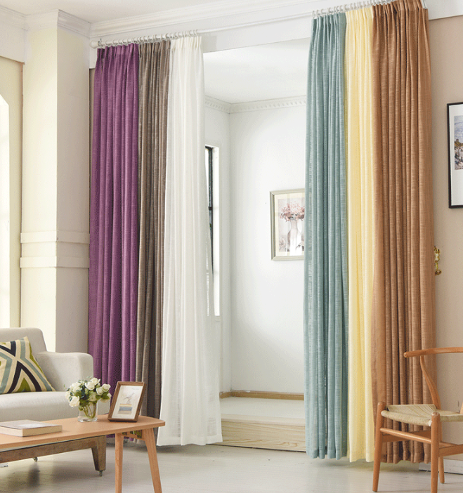 Linen curtains