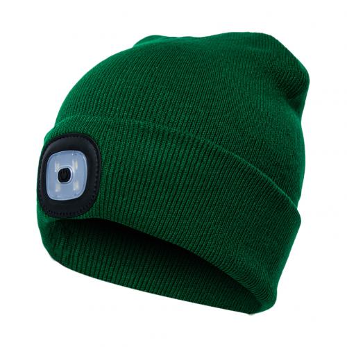 LED Knit Hat Button Cell Type Knitted Hat With Light Glowing Image