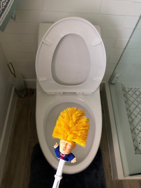 Funny Donald Trump Toilet Brush Image