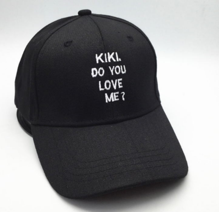 Letter embroidered baseball cap