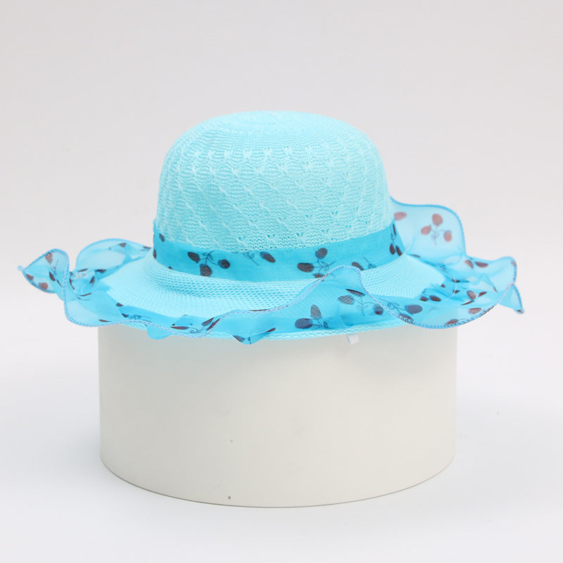 Princess straw hat kids sun hat