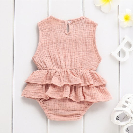 Baby children's clothing striped sleeveless girl pettiskirt Image